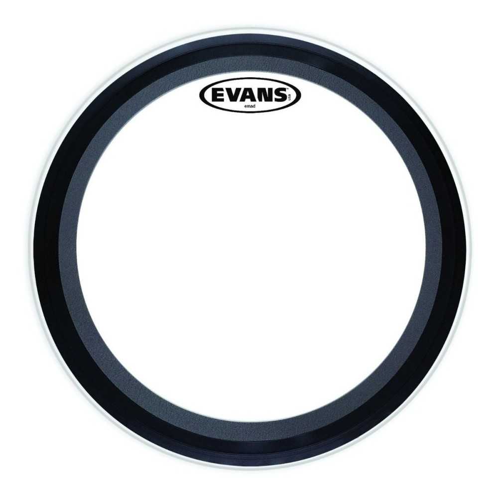 Parche Evans 22" Emad Transparente Capa Simple BD22EMAD