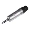 Ficha Seetronic Mini Plug Estereo Metálico 3.5 STP3C
