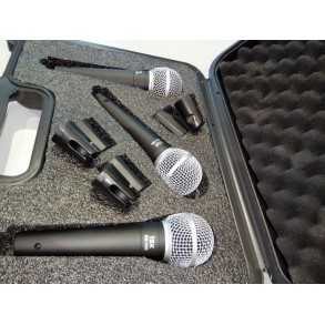 Set De 3 Microfonos Isk Estuche Y Pipetas Dm1500