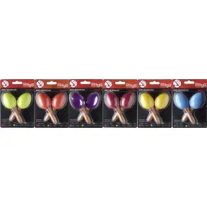 Maracas Stagg Mango Corto Rojo SEGMSRD