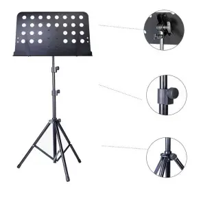 Atril De Partitura 2 Tramos Con Funda CSA Mus023