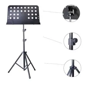 Atril De Partitura 2 Tramos Con Funda CSA Mus023
