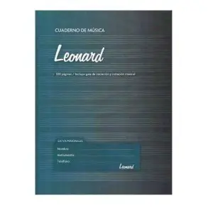 Cuaderno Leonard Pentagramado A4 Espiralado 50 Hojas Lnd-50