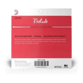 Encordado Daddario Para Violín 1/2 Prelude Tensión media J8101-2m
