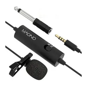 Micrófono Corbatero Lavalier Maono Omnidireccional Mini Plug AU-100