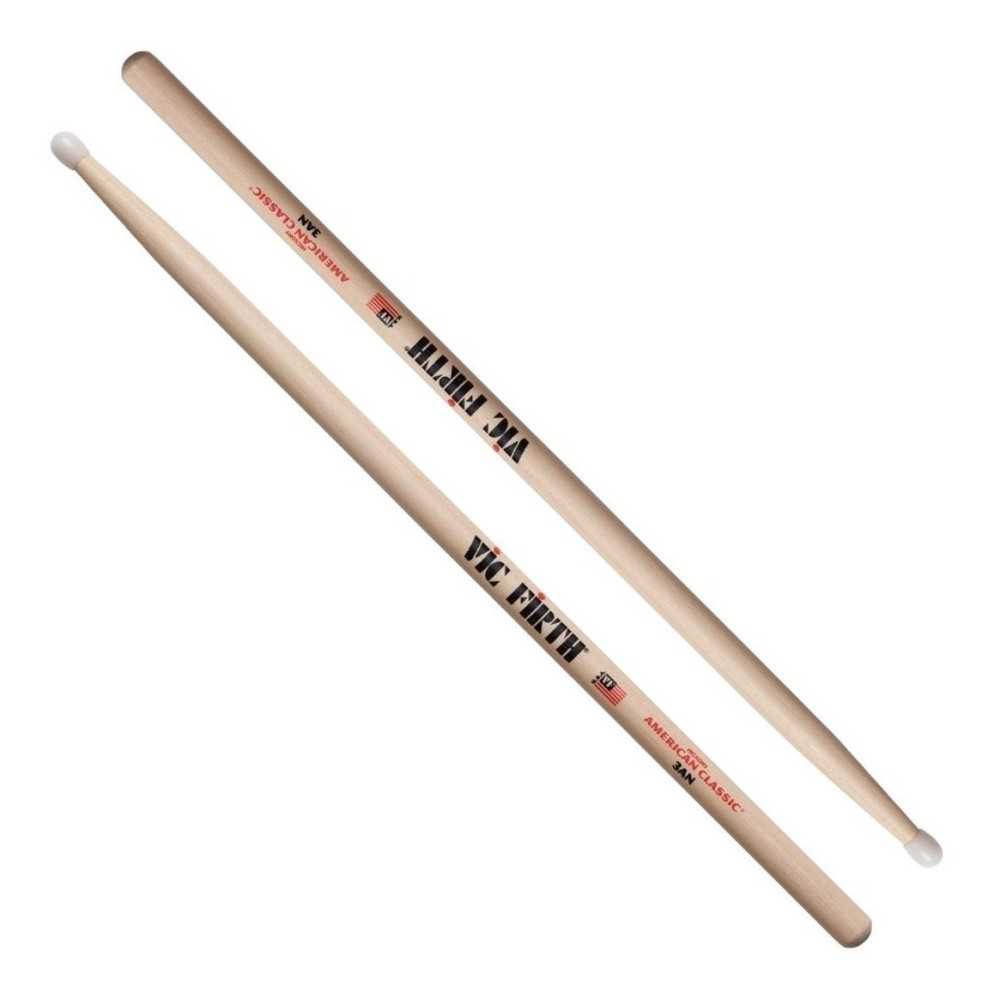 Palillos De Bateria Vic Firth 3A American Classic Punta Nylon 3AN