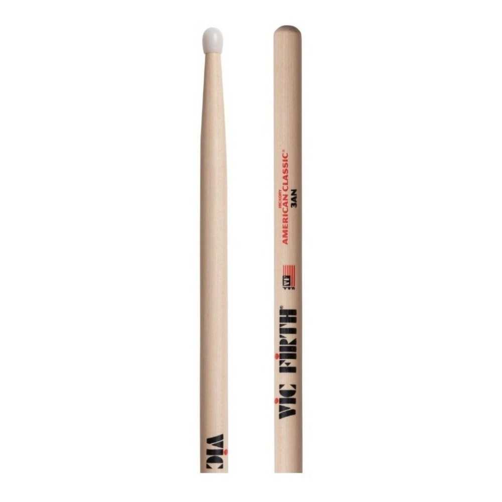 Palillos De Bateria Vic Firth 3A American Classic Punta Nylon 3AN