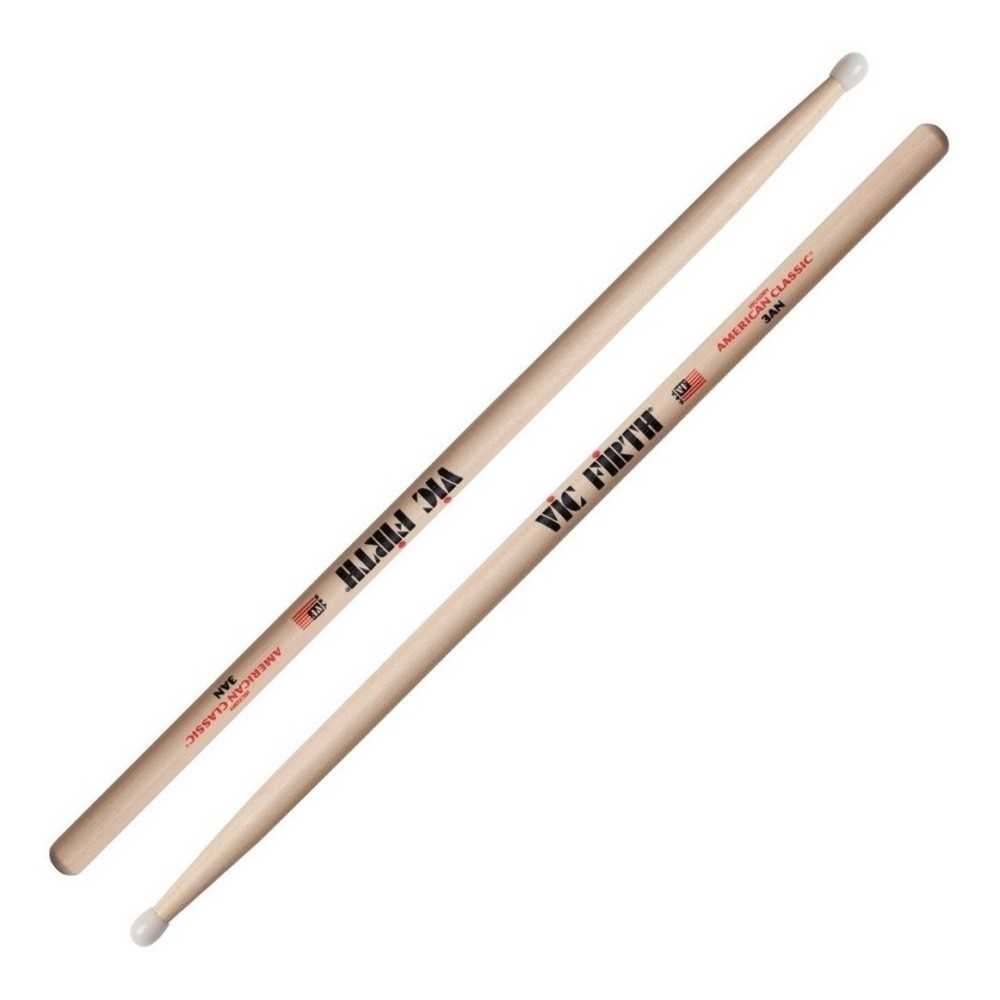 Palillos De Bateria Vic Firth 3A American Classic Punta Nylon 3AN