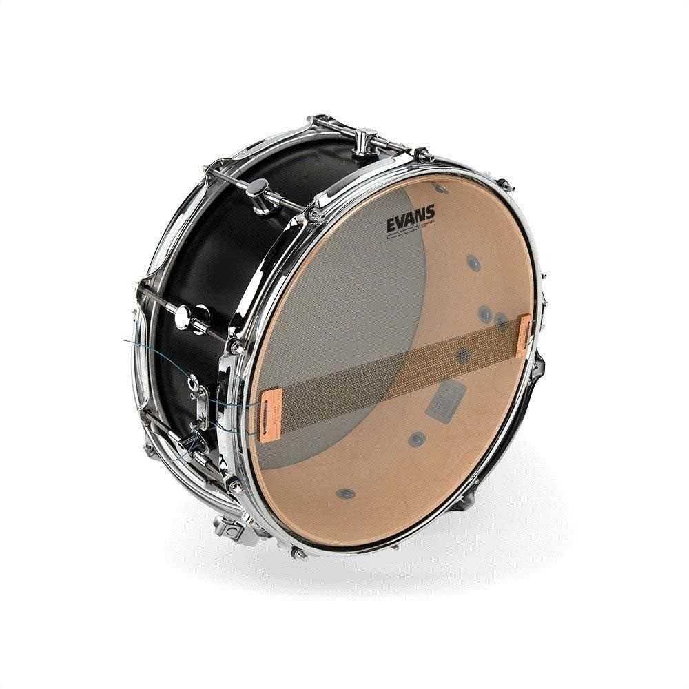 Parche Evans 14" Hazy Transparente Bordonero Hazy Capa Simple S14H30