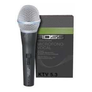 Micrófono Ross Dinámico Cardioide KTV-5.3-CN/CN | Cable XLR-XLR