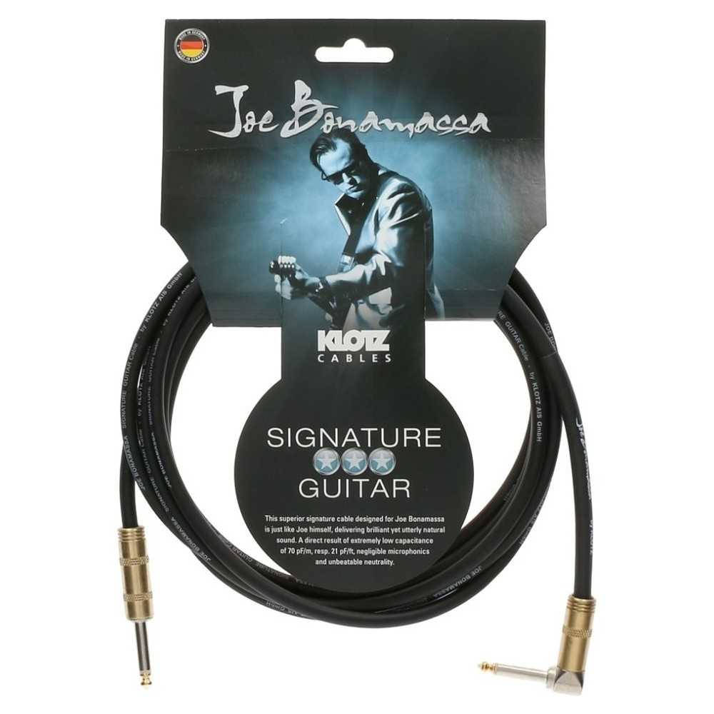 Klotz Jbpr030 - Cable Plug P/instrumento 3 Mts F. Gold 90°
