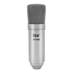 Microfono Condenser De Estudio Isk At-100 + Kit Accesorios | Cable XLR/Mini Plug