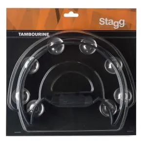 Pandereta Stagg Medialuna P/ Percusión De 16 Sonajas Tab-2
