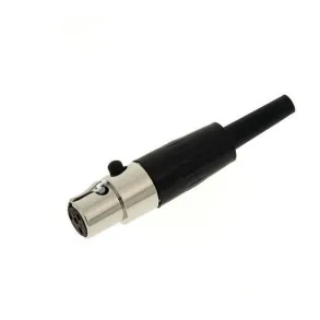 Shure Wa330 Conector Mini Canon Ta4f Hembra Para Body Pack P4