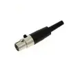 Shure Wa330 Conector Mini Canon Ta4f Hembra Para Body Pack P4