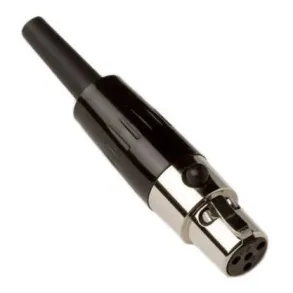 Shure Wa330 Conector Mini Canon Ta4f Hembra Para Body Pack P4