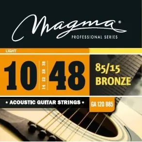 Encordado Guitarra Acustica Bronce 85/15 Magma Ga120b85