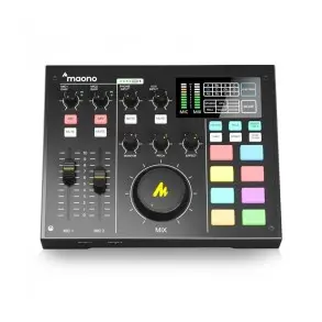 Mixer Usb Consola 2 Canales Xlr Maono Au-am100 Streaminng