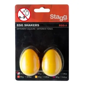 Shakers Stagg Huevos Ritmicos Par 45 Gr Seg-2yw Amarillos