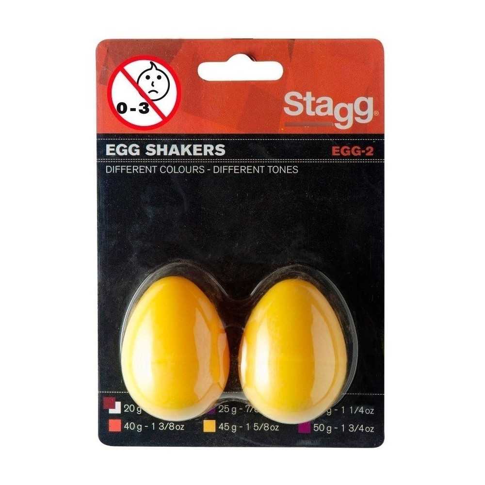 Shakers Stagg Huevos Ritmicos Par 45 Gr Seg-2yw Amarillos