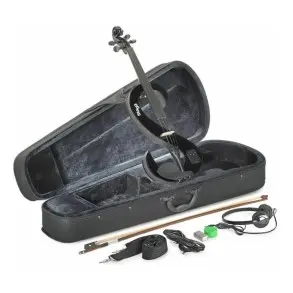 Violin Electrico 4/4 Stagg Evn44bk + Estuche Y Accesorios