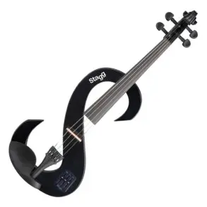 Violin Electrico 4/4 Stagg Evn44bk + Estuche Y Accesorios