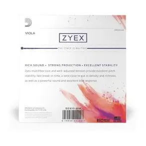 Encordado Daddario Dz410mm P/viola Medium Zyex&nbsp;t: Medium