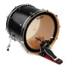 Parche Evans 16" Emad Transparente Capa Simple Para usar un Tom como Bombo TT16EMAD