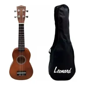 Ukelele Soprano Leonard Uk15 Sparkle Brillante Con Funda UK15NA