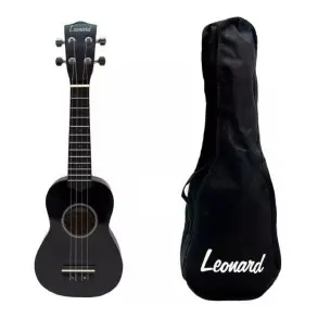 Ukelele Soprano Leonard Uk15 Sparkle Brillante Con Funda UK15SBK