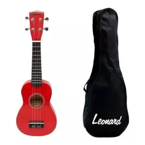 Ukelele Soprano Leonard Uk15 Sparkle Brillante Con Funda UK15SRD