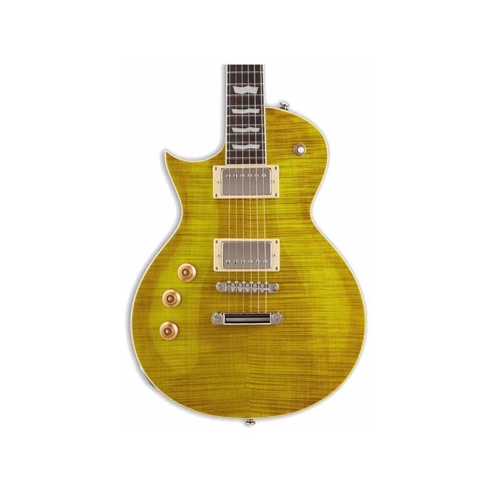 Guitarra Eléctrica Esp Ltd Les Paul Ec256 Zurda Color Lemon Drop