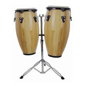 Congas De Madera Con Soporte 11 Y 12 Thunder Jbsh2-1zj