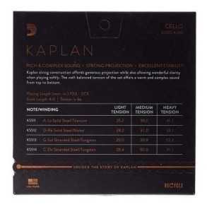 Encordado Para Cello Daddario 4/4 Kaplan Tension Media