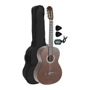 Guitarra Criolla 4/4 Kit Funda + Afinador + Puas Gewa
