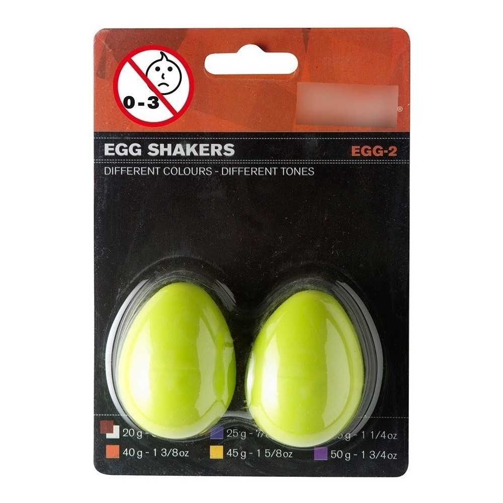 Shakers Stagg Huevos Ritmicos Par Color Verde De 35 Gr