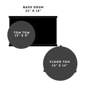 Bateria Sonor Vintage Three 22-13-16 Vt16three22nm Vr