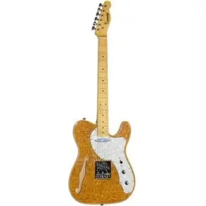 Guitarra Eléctrica Leonard Telecaster Semi Hollow Color Natural