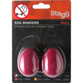 Shakers Stagg Huevos Rítmicos Par Rojo 25 Gr Seg-2rd