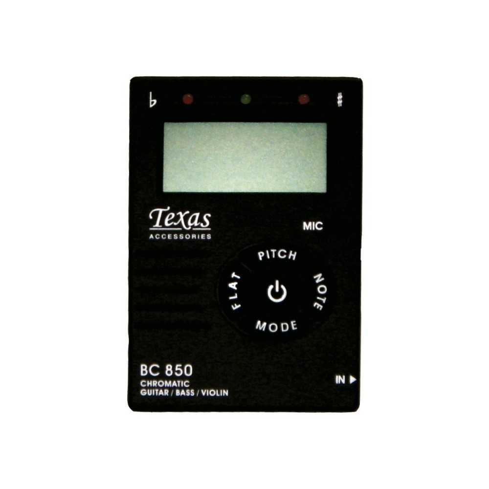 Afinador Digital Cromatico Texas Bc-850 Con Display