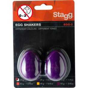 Stagg Seg-2pp Huevos Rítmicos Par Púrpura 25 Gramos