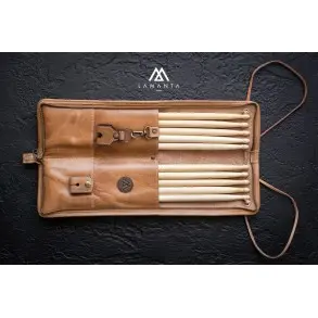 Lamanta Funda Porta Palillos De Cuero Little Stick PPLTS/MCH