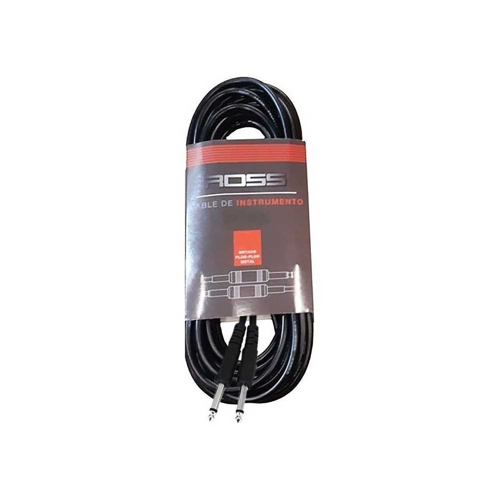 Cable Plug A Plug Ross De 6 Mts Para Instrumentos