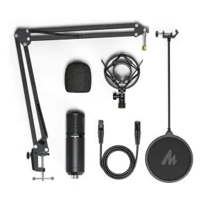 Micrófono Condenser USB + Brazo Mesa Maono Pm320 Kit Radio