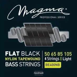 Encordado Bajo 4 Cuerdas Flat Black Magma Be400nb