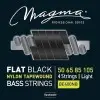 Encordado Bajo 4 Cuerdas Flat Black Magma Be400nb