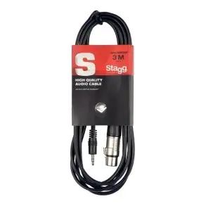 Cable mini plug stereo a canon de 3 metros Stagg