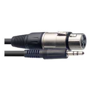 Cable mini plug stereo a canon de 3 metros Stagg