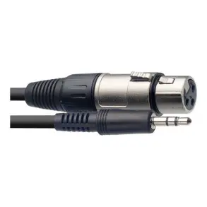 Cable mini plug stereo a canon de 3 metros Stagg