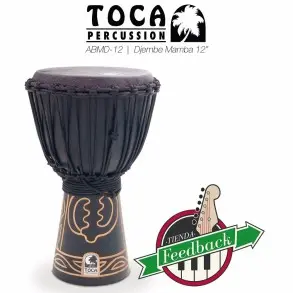 Djembe Toca Abmd-12 - Madera Black Mamba De 12